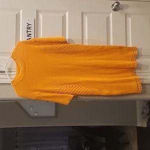 H&M Med Orange Crochet Dress